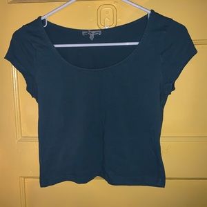 teal charlotte russe crop top